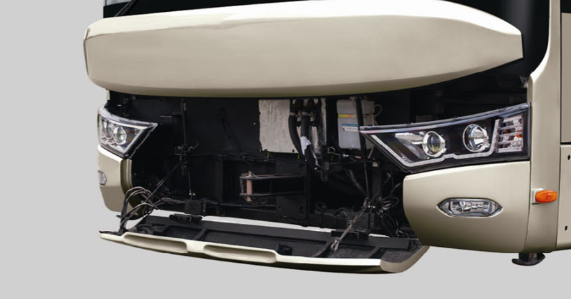 亞星12米純電動城市客車可開啟式前臉